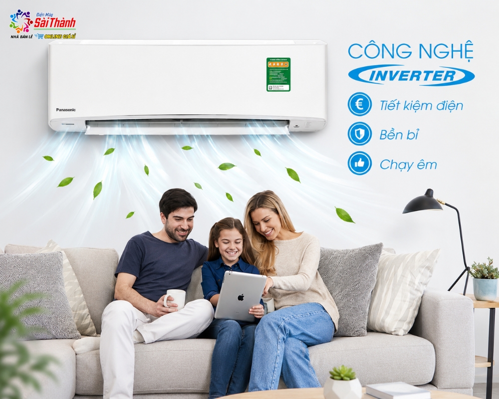 Điều hòa Inverter giúp tiết kiệm điện năng hiệu quả