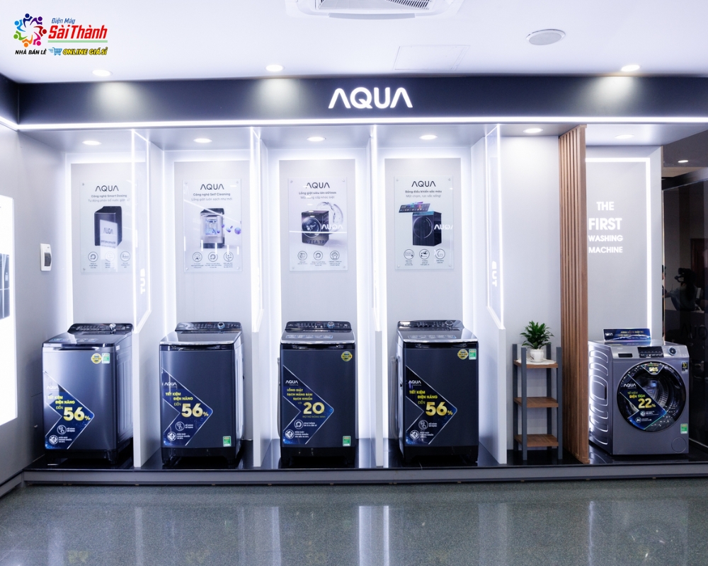 Thương hiệu máy giặt Aqua có tiền thân là thương hiệu điện tử SANYO Nhật Bản