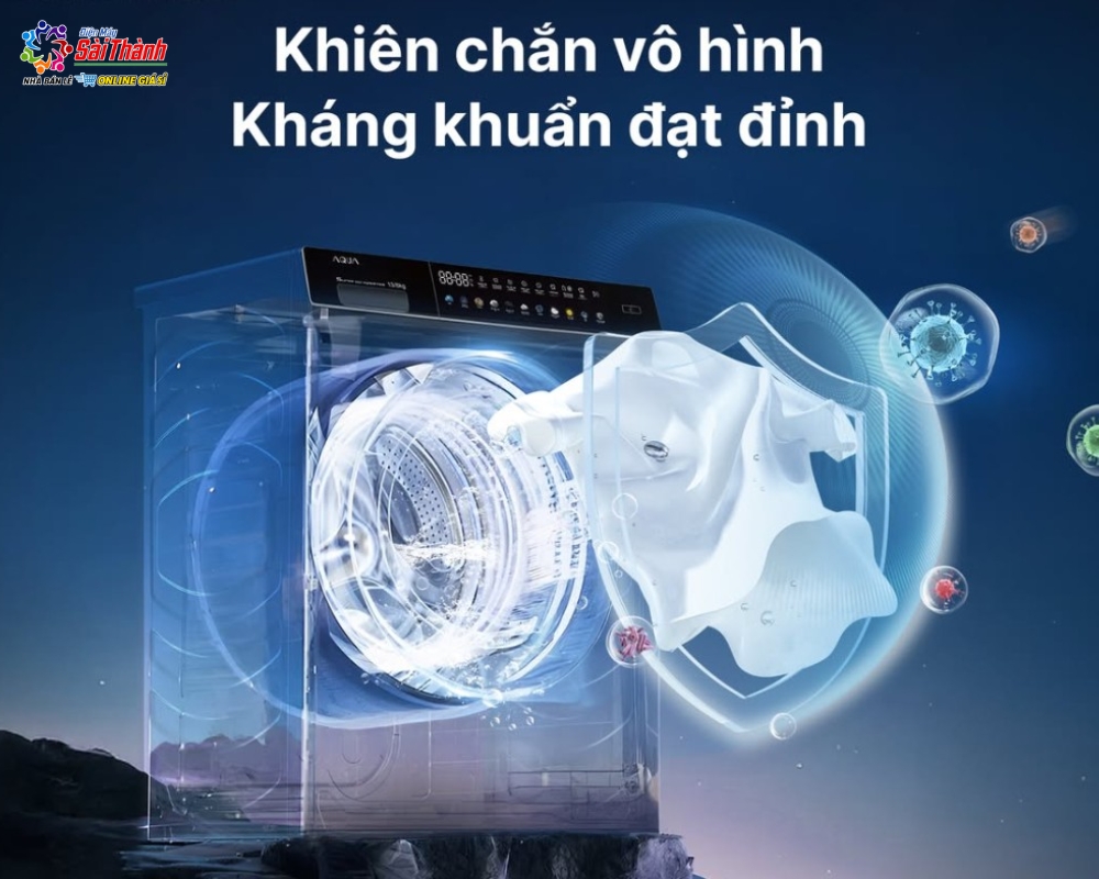 Máy giặt Aqua có khả năng kháng khuẩn tốt