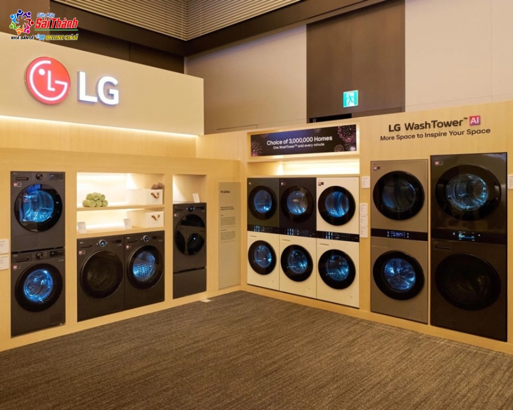 Máy giặt LG thuộc thương hiệu điện tử và gia dụng nổi tiếng đến từ Hàn Quốc