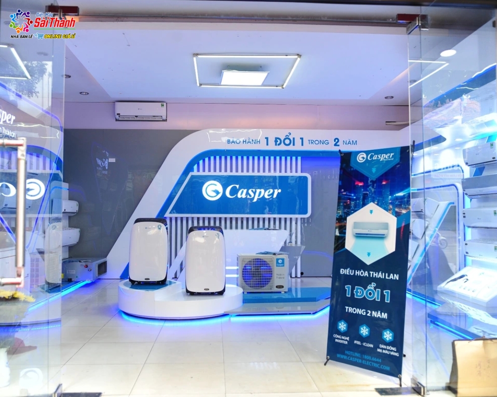 Casper là thương hiệu điện tử, điện lạnh và điện gia dụng đến từ Thái Lan