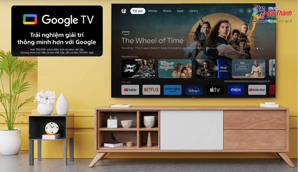 Tivi Sony sử dụng nền tảng Google TV