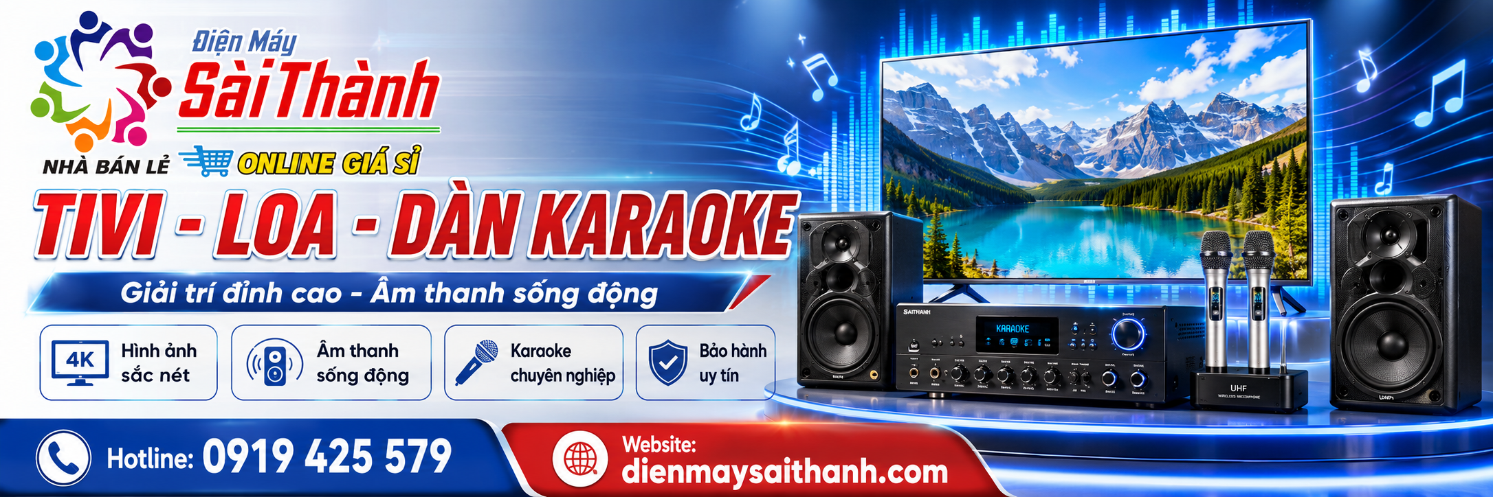 Banner Tivi - Loa - Dàn Karaoke