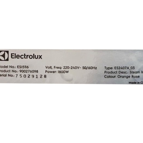 Bàn ủi hơi nước Electrolux ESI5116 1800W
