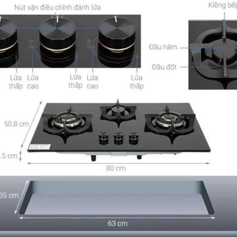 Bếp ga âm Electrolux EHG8321BC