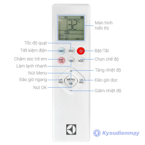 Điều hòa 1 chiều 18.000 BTU Electrolux ESM18C6SF 