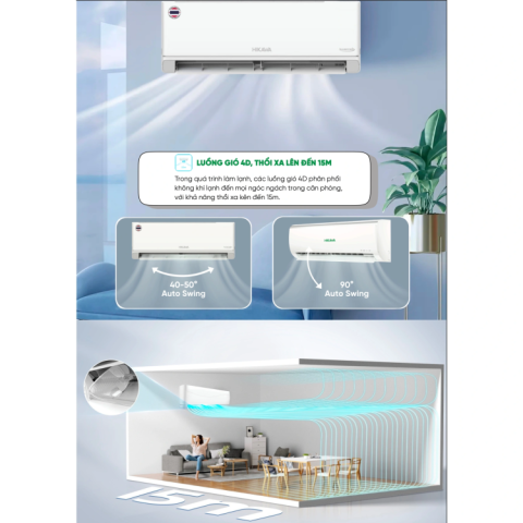  Điều hòa Hikawa 1 chiều 9.000 BTU HI-NC10I/HO-NC10I (non-inverter)