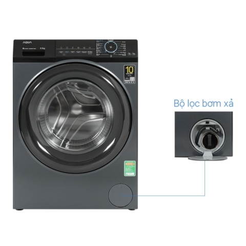 Máy giặt Aqua Inverter 8.5Kg AQD-A852J.BK
