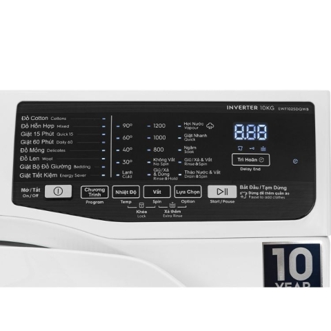 Máy giặt Electrolux Inverter 10.0Kg EWF1025DQWB