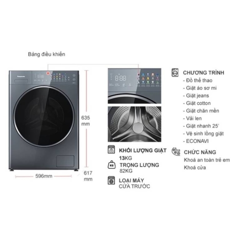 Máy giặt Panasonic Inverter 13.0kg NA-26CVX1AVT