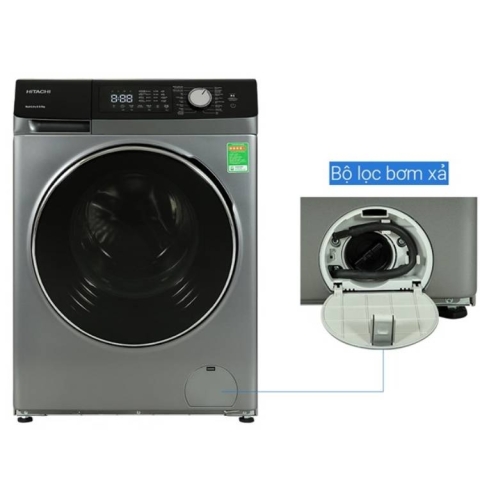Máy giặt sấy Hitachi Inverter 8.5kg BD-D852HVOS