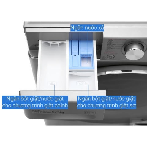 Máy giặt sấy LG Inverter 9.0Kg – sấy 5.0Kg FV1409G4V