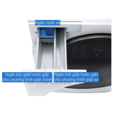 Máy giặt sấy LG TWINWash Inverter 10.5Kg – sấy 7.0Kg FG1405H3W1