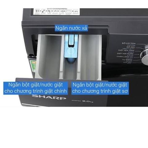 Máy giặt Sharp Inverter 9.0Kg ES-FM90CB-SB