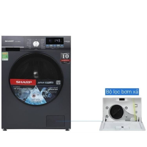 Máy giặt Sharp Inverter 9.0Kg ES-FM90CB-SB