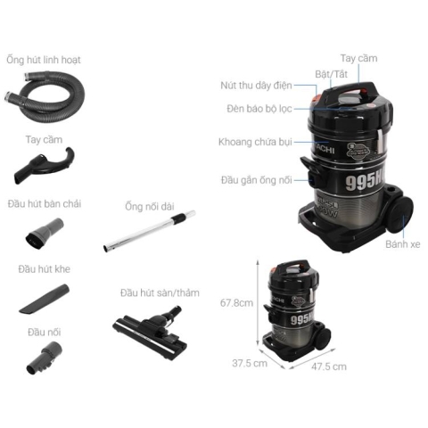 Máy hút bụi công nghiệp Hitachi CV-995HCA