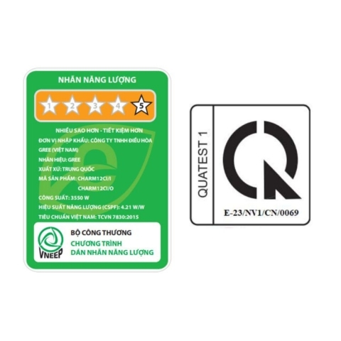 Máy lạnh Gree Inverter 2.0hp CHARM18CI