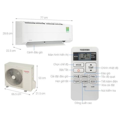 Máy lạnh Toshiba Inverter 1.0hp RAS-H10Z1KCVG-V