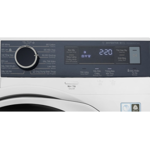 Máy sấy bơm nhiệt Electrolux 9.0Kg EDH903R9WB