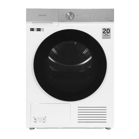 Máy sấy bơm nhiệt Samsung Bespoke AI 9.0Kg DV90BB9440GHSV