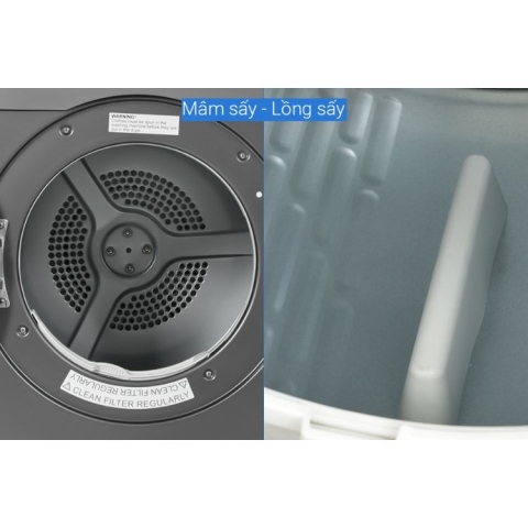 Máy sấy thông hơi Aqua 8.0Kg AQH-V800H.SS
