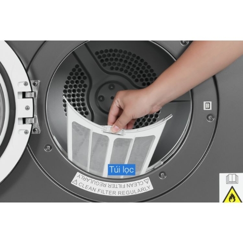 Máy sấy thông hơi Aqua 8.0Kg AQH-V800H.SS