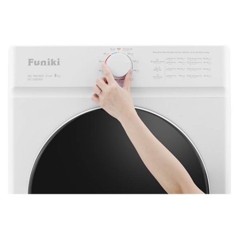 Máy sấy thông hơi Funiki 8 kg HDV680AW