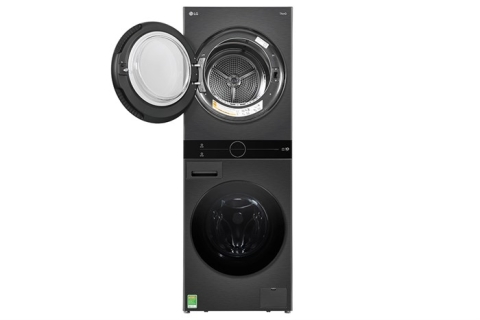 Tháp giặt sấy LG WashTower Inverter giặt 14 kg - sấy 10 kg WT1410NHB