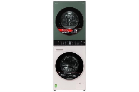 Tháp giặt sấy LG WashTower Inverter giặt 14 kg - sấy 10 kg WT1410NHEG