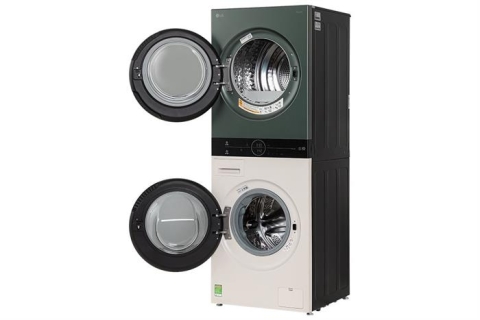 Tháp giặt sấy LG WashTower Inverter giặt 14 kg - sấy 10 kg WT1410NHEG