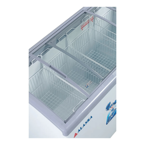 Tủ đông Alaska kính cong 300 lít KC-210C dàn đồng