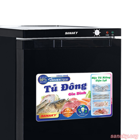 Tủ đông đứng Inverter Sanaky 180/150 lít VH-180VD3
