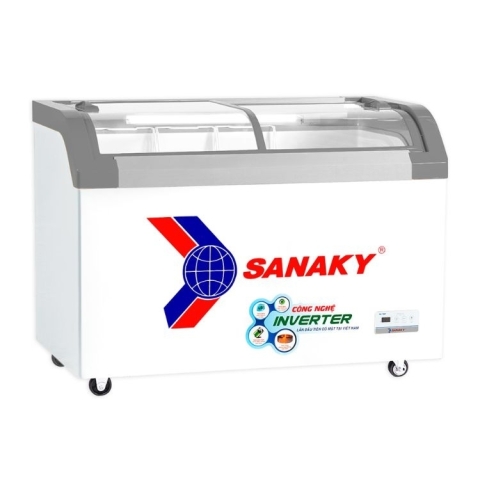 Tủ đông Inverter Sanaky 380/280 lít VH-3899K3B kính cong