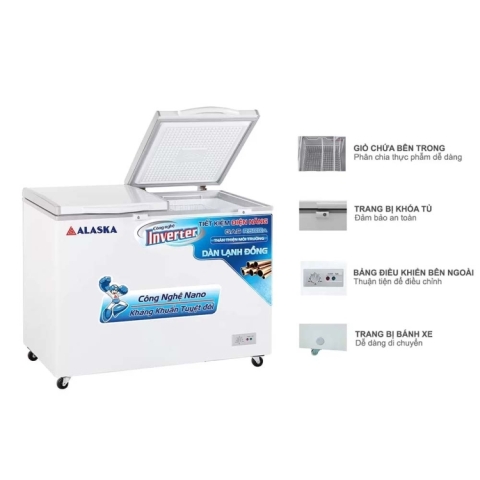 Tủ đông mát Alaska Inverter 500/405 lít BCD-5068CI