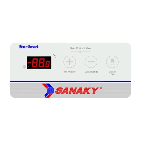 Tủ đông Sanaky 380/280 lít VH-3899KB kính cong
