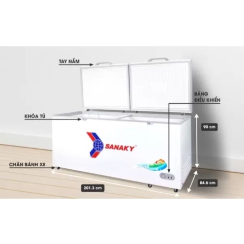 Tủ đông Sanaky 860/761 lít VH-8699HY