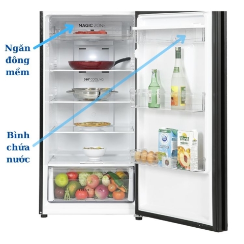 Tủ lạnh Aqua Inverter 347 lít AQR-T390FA(WGM)