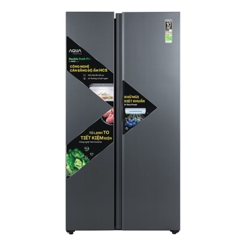 Tủ lạnh Aqua Inverter 646 lít AQR-S682XA(SLB)