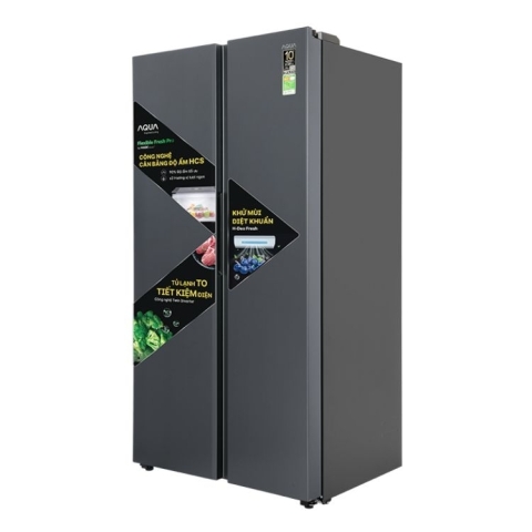 Tủ lạnh Aqua Inverter 646 lít AQR-S682XA(SLB)
