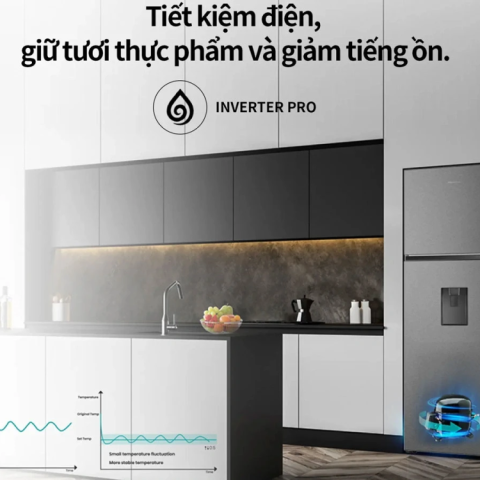  Tủ lạnh Hisense Inverter 249 lít RT328N4EBND