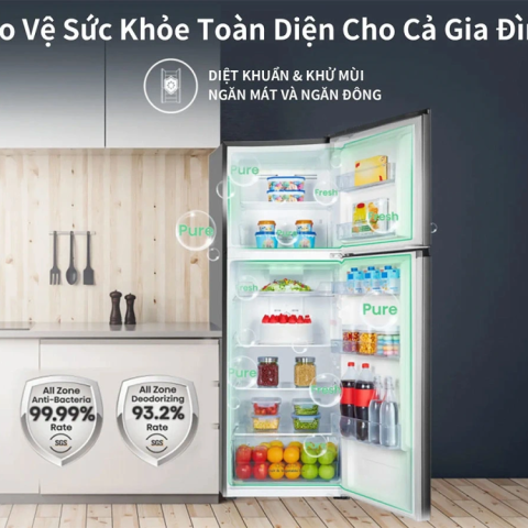  Tủ lạnh Hisense Inverter 249 lít RT328N4EBND