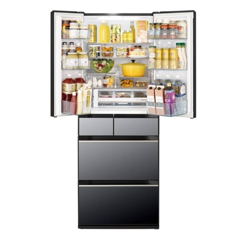Tủ lạnh Hitachi 6 cửa Inverter 617 lít Multi Door R-HW620RV X