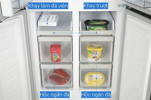Tủ lạnh Hitachi Inverter 466 lít Multi Door HR4N7522DSDXVN