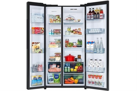 Tủ lạnh Hitachi Inverter 653 lít Side By Side HRSN9713ESAGBKVN