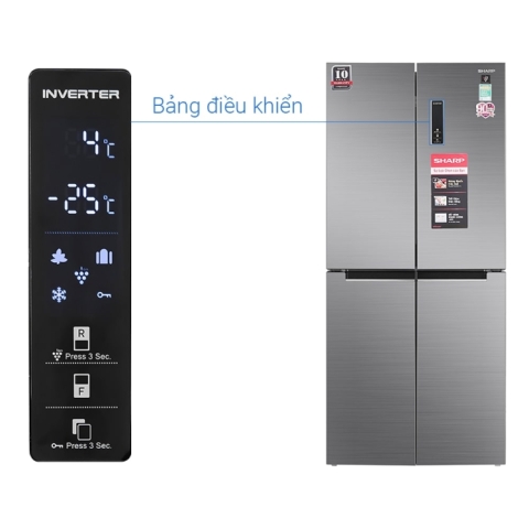 Tủ lạnh Inverter Sharp 401 lít SJ-FXP480V-SL
