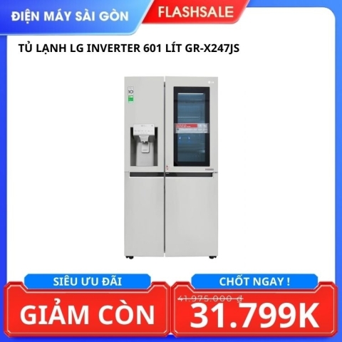 Tủ lạnh LG Inverter 601 lít GR-X247JS