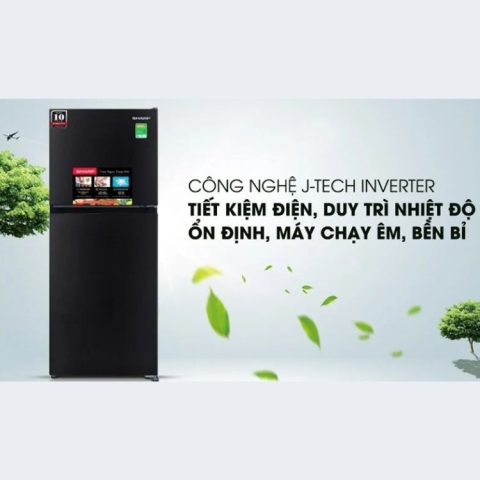 Tủ lạnh Sharp Inverter 215 lít SJ-X215V-DG