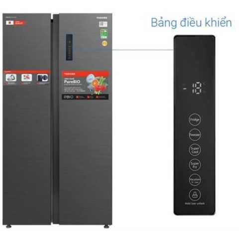 Tủ lạnh Toshiba Inverter 555 lít GR-RS696WI-PMV(60)-AG