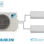 Muti -s Daikin multi s inverter 2.0HP - 1 dàn nóng 2 dàn lạnh (1.0 + 1.5Hp) MKC50RVMV-CTKC25RVMV+CTKC35RVMV