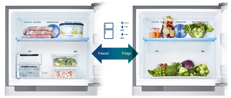 khả năng chuyển đổi linh hoạt của tủ lạnh Samsung RT29K5012S8/SV